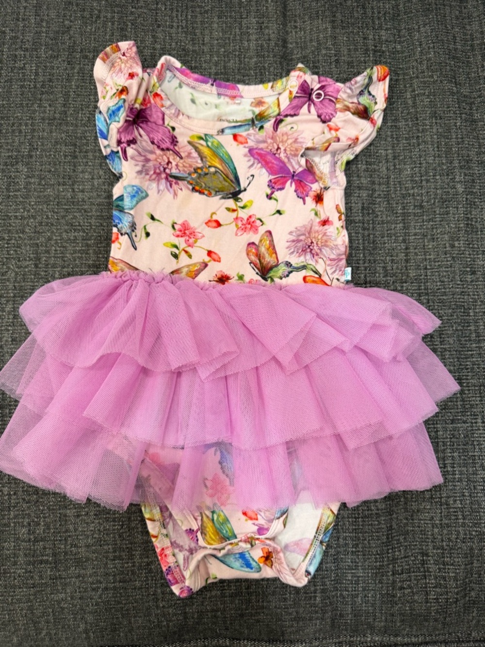 Posh Peanut Butterfly Tutu Bodysuit
